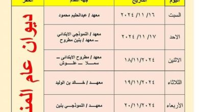 منطقة مطروح الأزهرية: جدول المرحلة الأولية لمسابقة الأزهر الشريف لحفظ القران الكريم للعام الدراسي 1446هـ /2024-2025م