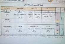 جدول محاضرات طلاب وطالبات الدراسات العليا بقطاع الشريعة والقانون بطنطا .